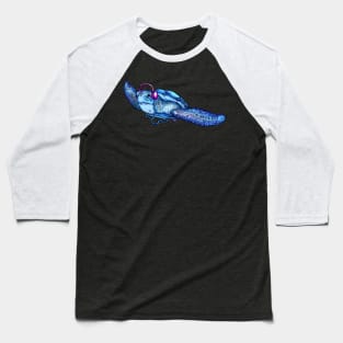 Blue Turtle jammin Baseball T-Shirt